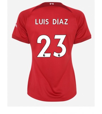 Liverpool Luis Diaz #23 Hjemmedrakt Kvinner 2022-23 Kortermet